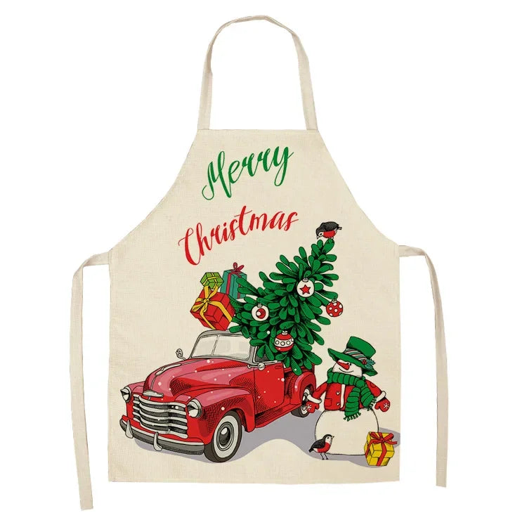 Tablier de Cuisine à Motif de Noël