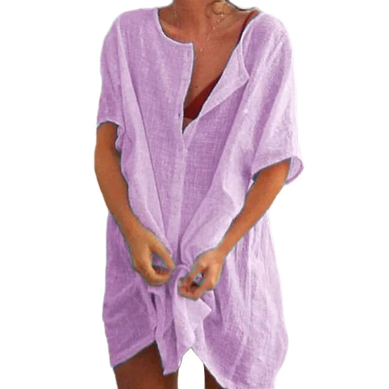Linen and Cotton Beach Dress