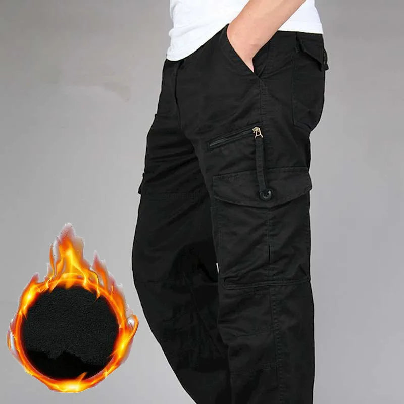 Thermal Military Trousers - Multi-pocket Fleece Lined