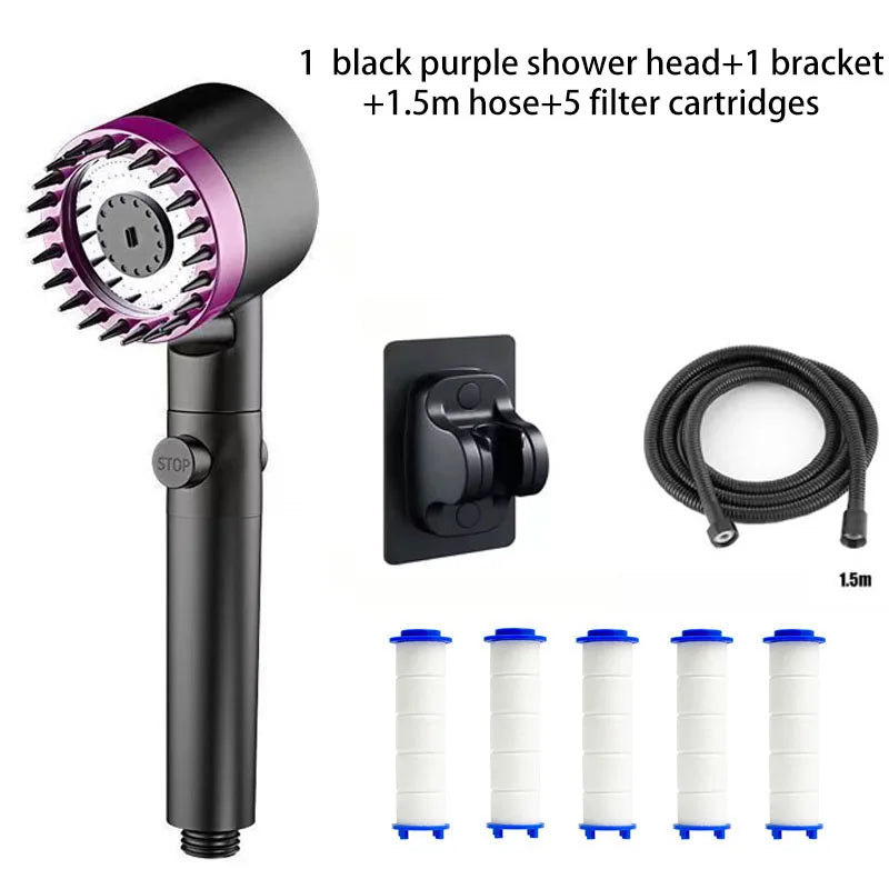 3-Setting Filtered Shower Head - Relaxation and Purity