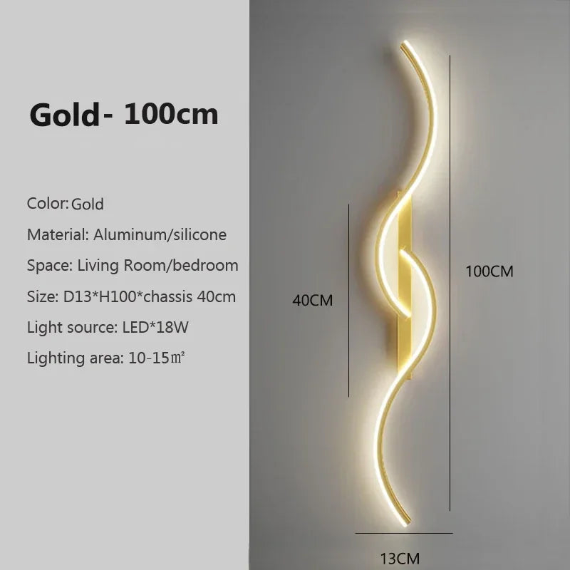 Modern LED Wall Sconce - 3 Sizes & 4 Colors
