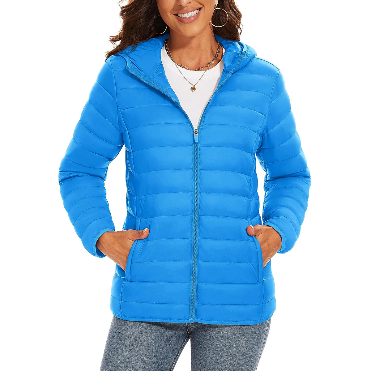 Women's Warm Waterproof Down Jacket - Winter Hiking