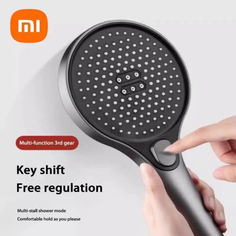 High-Pressure Shower Head with 3 Powerful Spray Settings