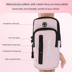 Haissky Pochette de Poignet pour Téléphone – Sac Sport Zippé pour Course, Fitness et Cyclisme, Compatible iPhone & Android