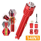 14-in-1 Pipe Wrench Kit - Sink Installation
