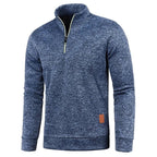 Men's Turtleneck Zip-Up Sweater