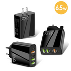 65W 5-in-1 Fast Charger - 3 USB + 2 USB-C