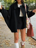 Vintage Short Wool-Blend Coat
