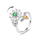 Bague d'anxiété ajustable pour femme