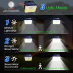Solar Wall Light 235 Powerful LEDs - Buy One Get One Free