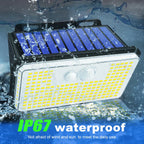 Solar Wall Light 235 Powerful LEDs - Buy One Get One Free
