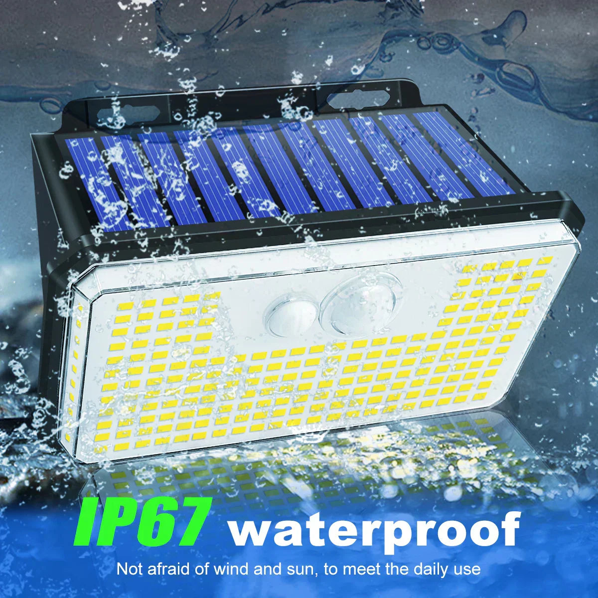 Solar Wall Light 235 Powerful LEDs - Buy One Get One Free