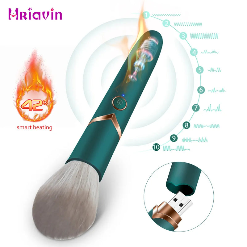 HOTBRUSH - Vibromasseur pinceau de maquillage chauffant