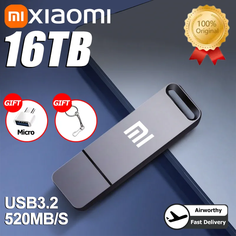 Xiaomi – USB 3.2 16TB Flash Drive + FREE Micro USB Adapter