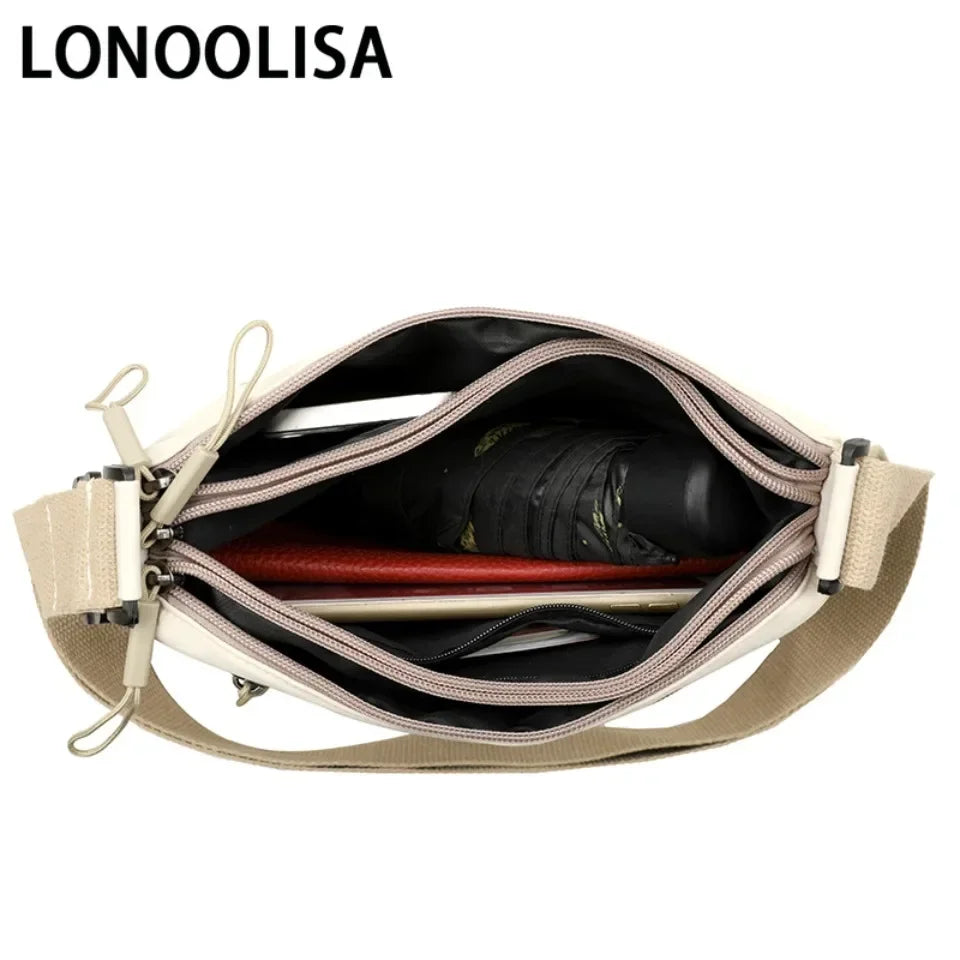 Sac à main Multi-Poches Élégant en Toile Résistante