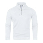 Pull côtelé à col cheminé à zip