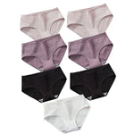 Lot de 7 Culottes en Coton Côtelée à Petit Noeud