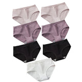 Lot de 7 Culottes en Coton Côtelée à Petit Noeud