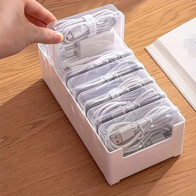 Boîte de Rangement pour Câbles de Chargement