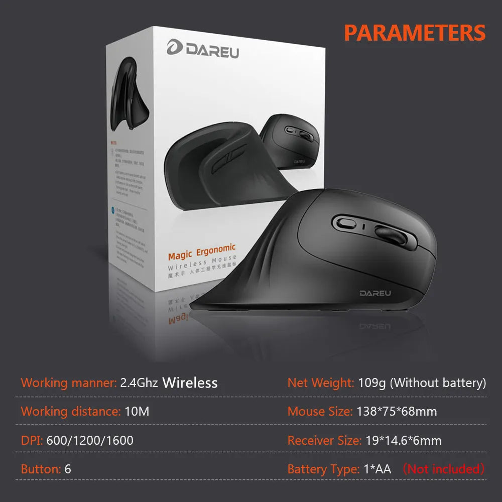 Souris Verticale Ergonomique Sans Fil