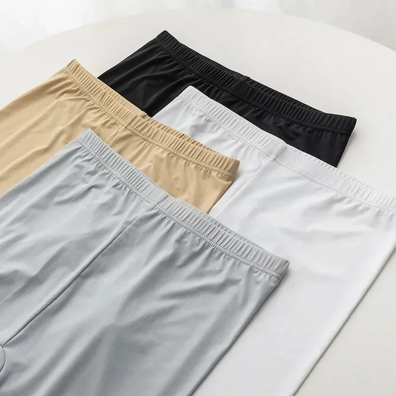Short Anti-Frottement Femme Effet Soie Glacée – Taille Haute Sans Couture pour Robes et Jupes