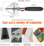 Ciseaux biseautés multi-angles de 45 à 135° - 10 Lames OFFERTES