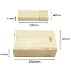 USB Stick in Wooden Box