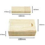 Clé USB dans sa Boîte en Bois