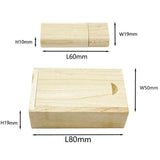 Clé USB dans sa Boîte en Bois