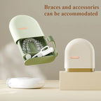 Travel Case for Aligners and Dentures with Double Compartment