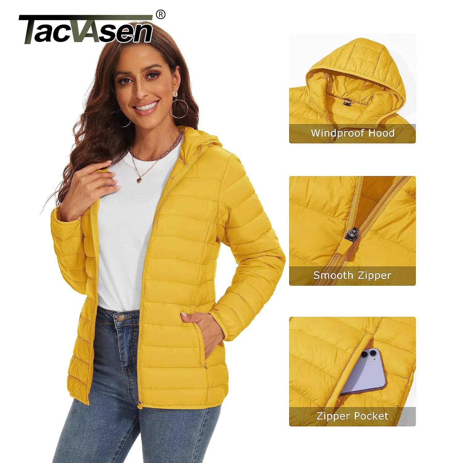 Doudoune Chaude Femme Imperméable – Randonnée Hiver