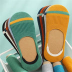 Lot 10 Paires Socquettes Invisibles Homme Coton — Antidérapant Silicone