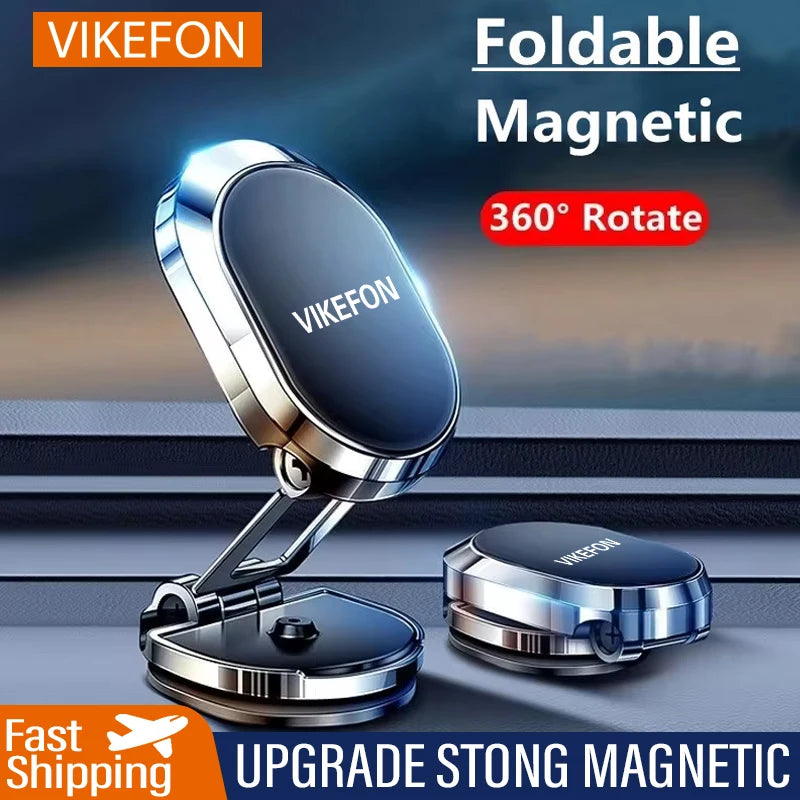 Support Téléphone Magnétique Voiture – 360° Pliable