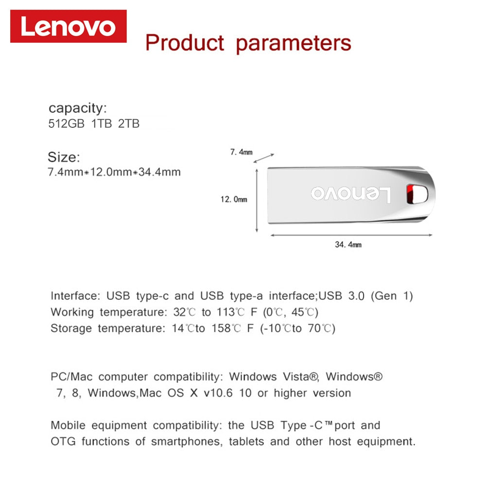 Mini USB stick MAX capacity 2000Gb