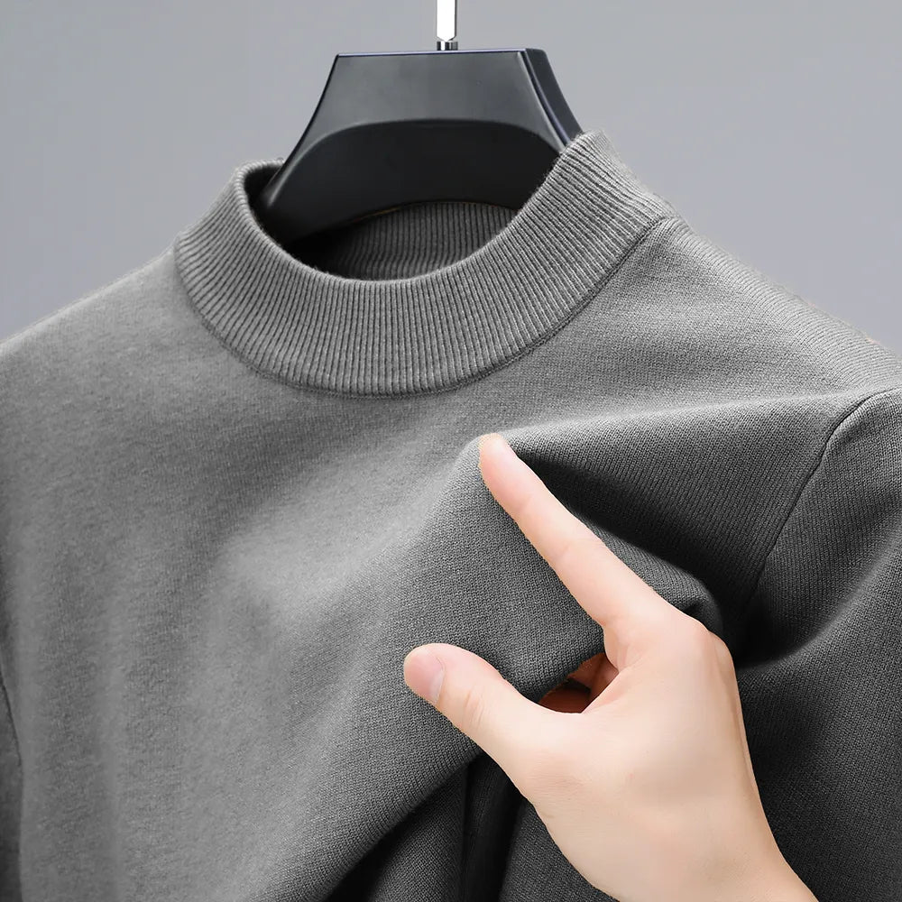 Men's Half-Mock Neck Knit Sweater