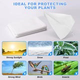Housse d'isolation coupe-vent et anti-gel pour plantes et arbustes