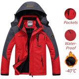 Parka coupe-vent avec capuche pour hommes - Intérieur Polaire