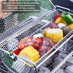 Stainless Steel Rotating BBQ Basket