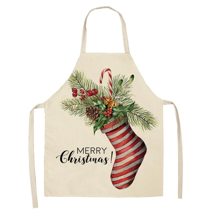 Tablier de Cuisine à Motif de Noël