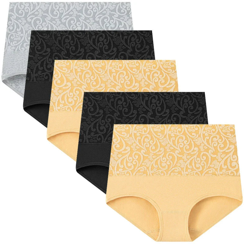 Lot de 5 Culottes Shapers Taille Haute en Coton
