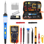 Adjustable Temperature Soldering Iron Kit + Multimeter