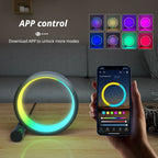 Bluetooth-controlled circular LED lamp