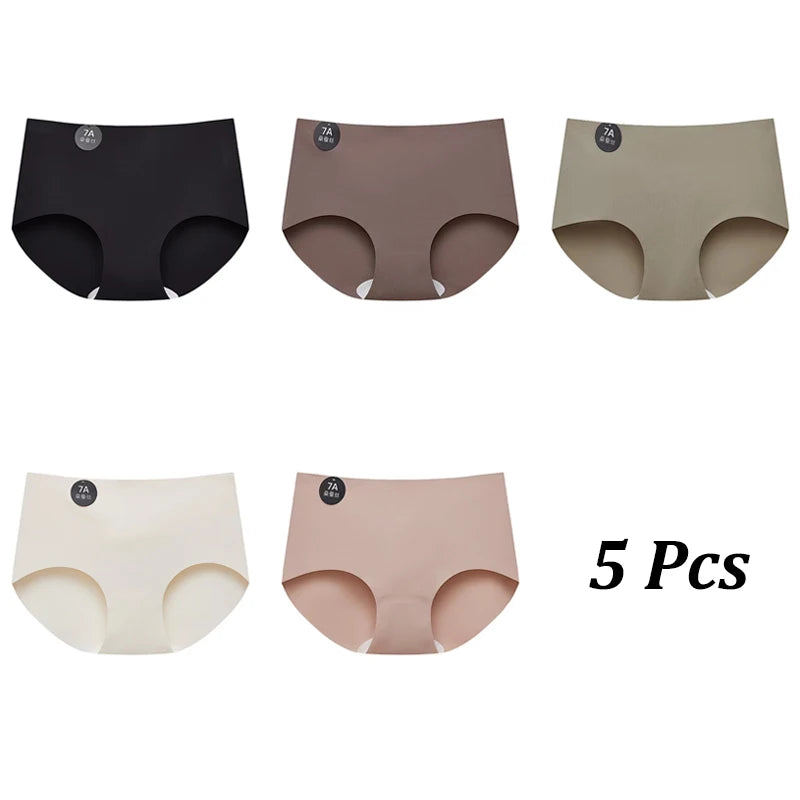 Pack of 5 Breathable & Invisible Ice Silk Panties