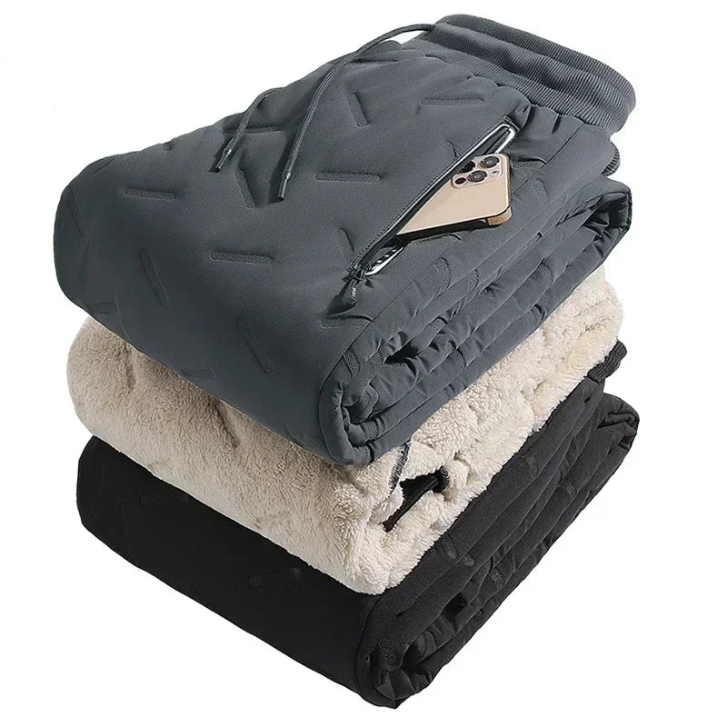 Waterproof fleece-lined jogging bottoms