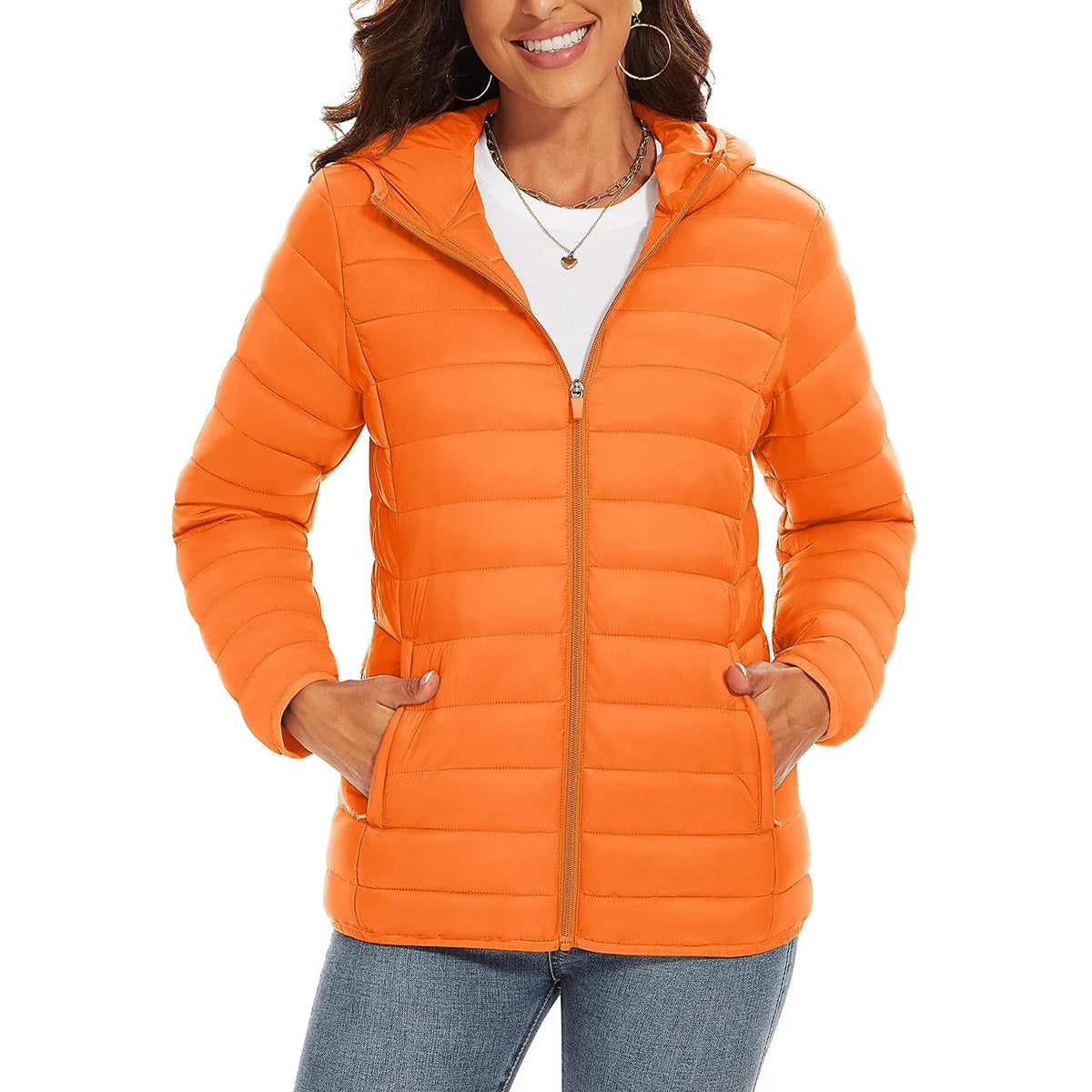 Women's Warm Waterproof Down Jacket - Winter Hiking