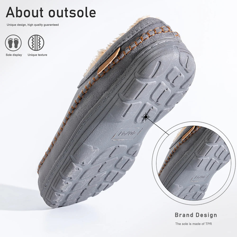 Men's Warm & Non-Slip Easy Slip-On Slippers