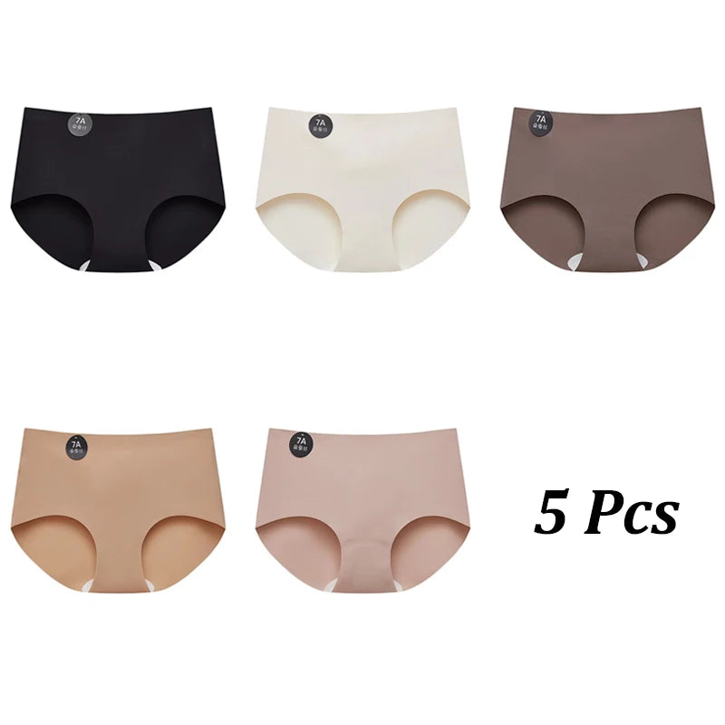 Lot de 5 Culottes en Soie Glacée Respirantes & Invisibles