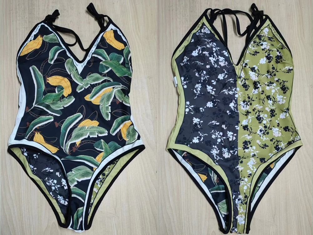 Maillot de bain 1PC réversible à motif - Collection été 2023