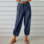 Pantalon ample droit à jambe large pour femmes
