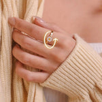 Bague d'anxiété ajustable pour femme